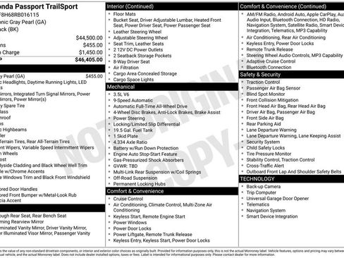 Used 2024 Honda Passport TrailSport image 44