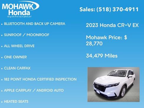 Certified 2023 Honda CR-V EX image 8