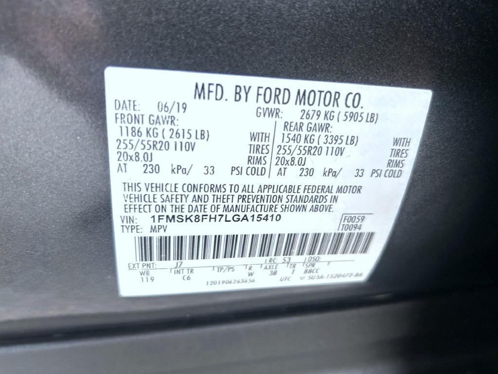 Used 2020 Ford Explorer Limited w/ Class III Trailer Tow Package AWD/4WD image 28