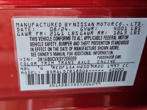 Certified 2025 Nissan Sentra SV FWD image 29