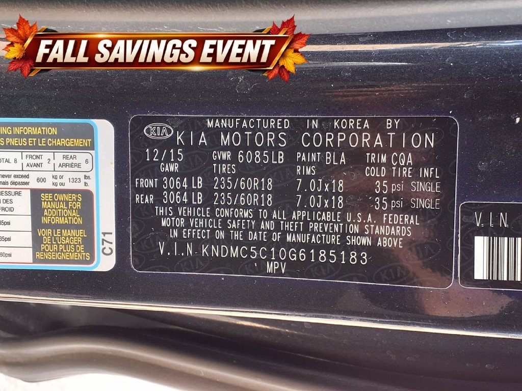 Used 2016 Kia Sedona SX FWD image 13