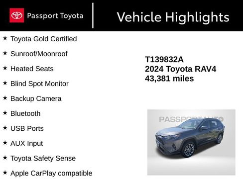 Certified 2024 Toyota RAV4 XLE Premium w/ Weather Package AWD/4WD image 4