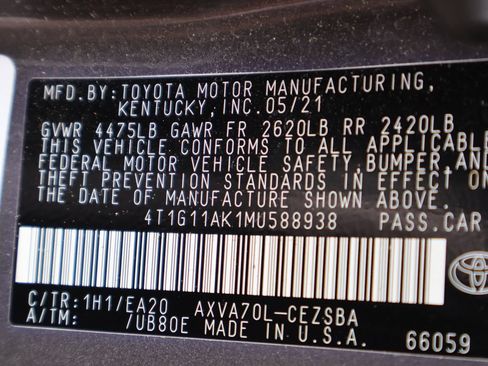 Used 2021 Toyota Camry SE FWD image 37