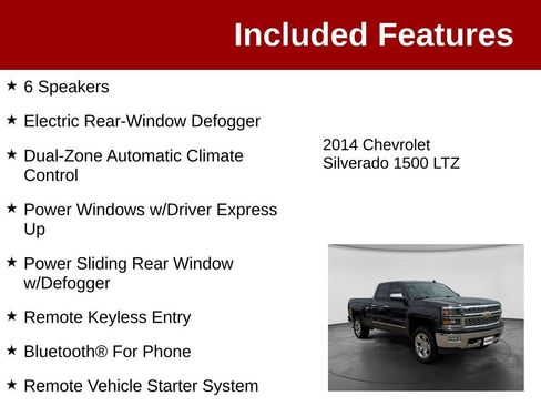 Used 2014 Chevrolet Silverado 1500 LTZ AWD/4WD image 4