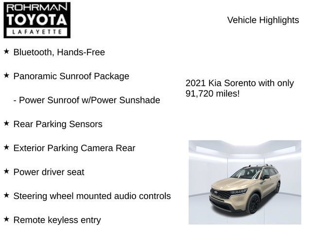 Used 2021 Kia Sorento S w/ Panoramic Sunroof Package AWD/4WD image 8