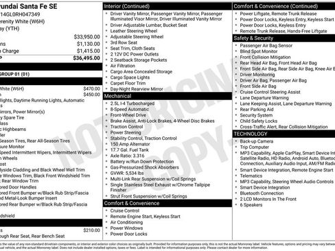 Used 2024 Hyundai Santa Fe SE FWD image 3
