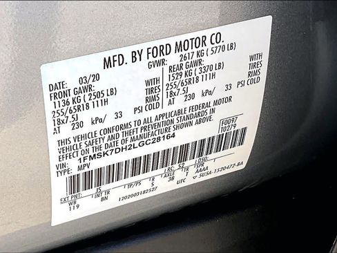 Used 2020 Ford Explorer XLT image 34