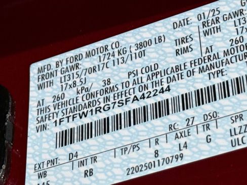 Certified 2025 Ford F150 Raptor AWD/4WD image 33