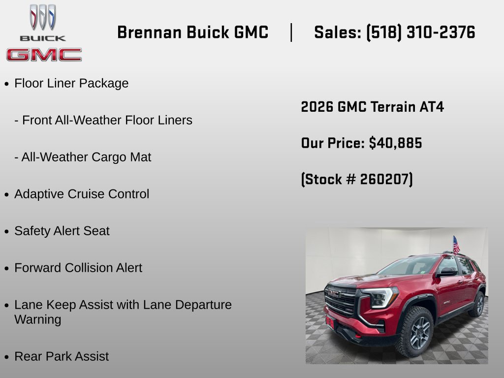 New 2026 GMC Terrain AT4 w/ LPO, Floor Liner Package AWD/4WD image 6