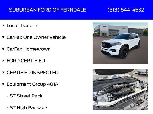 Certified 2024 Ford Explorer ST w/ Equipment Group 401A AWD/4WD image 4