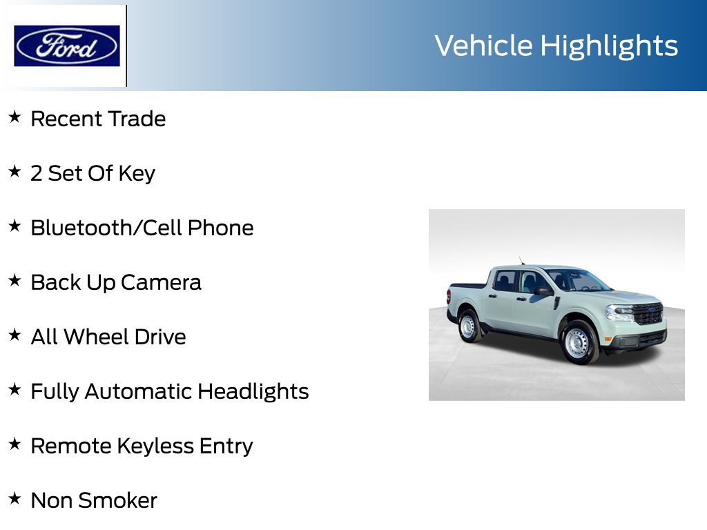 Certified 2024 Ford Maverick XL w/ Equipment Group 100A Standard AWD/4WD image 7