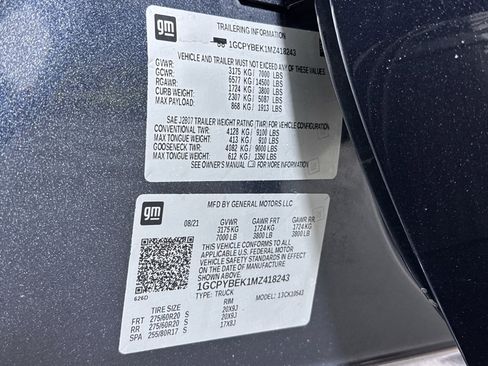 Used 2021 Chevrolet Silverado 1500 Custom image 30