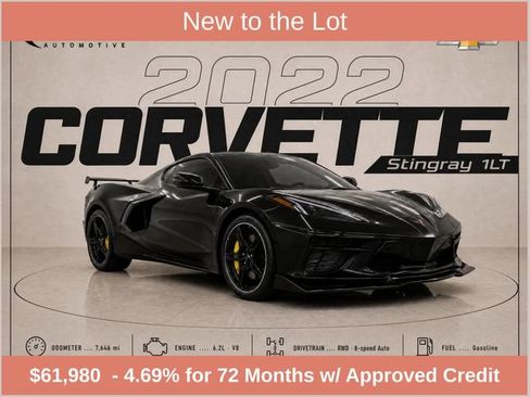 Used 2022 Chevrolet Corvette Stingray Coupe w/ Z51 Performance Package RWD image 1