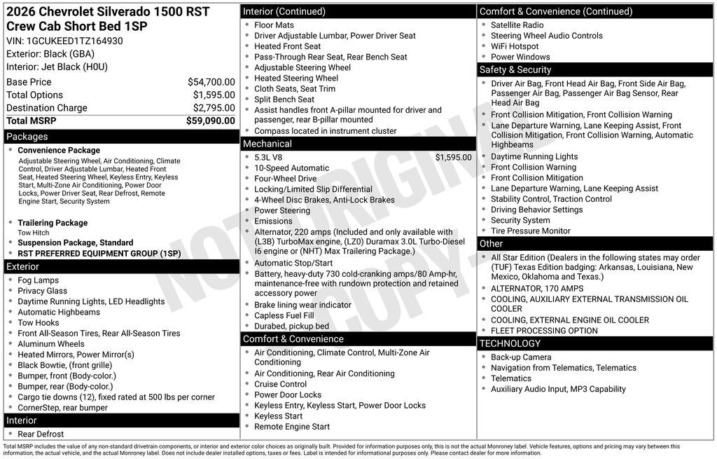 Used 2026 Chevrolet Silverado 1500 RST AWD/4WD image 6