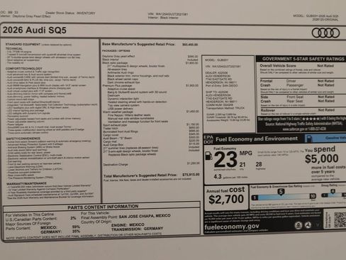 New 2026 Audi SQ5 Premium Plus AWD/4WD image 39