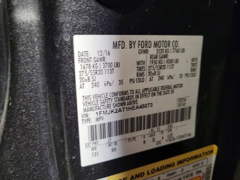Used 2017 Ford Expedition EL Limited w/ Equipment Group 301A AWD/4WD image 33