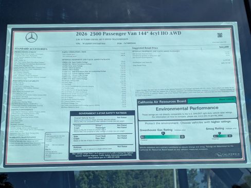 New 2026 Mercedes-Benz Sprinter 2500 image 10