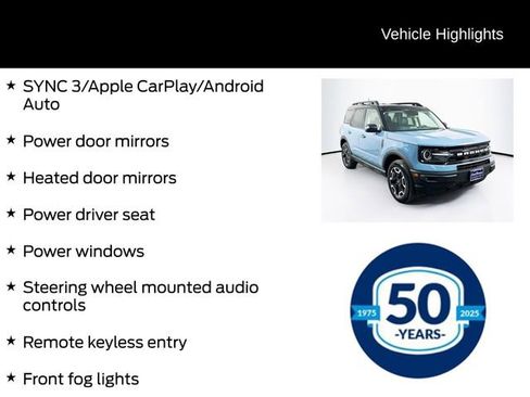 Certified 2022 Ford Bronco Sport Outer Banks w/ Tech Package image 21