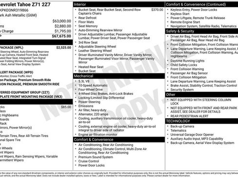 Certified 2022 Chevrolet Tahoe Z71 w/ Luxury Package AWD/4WD image 55