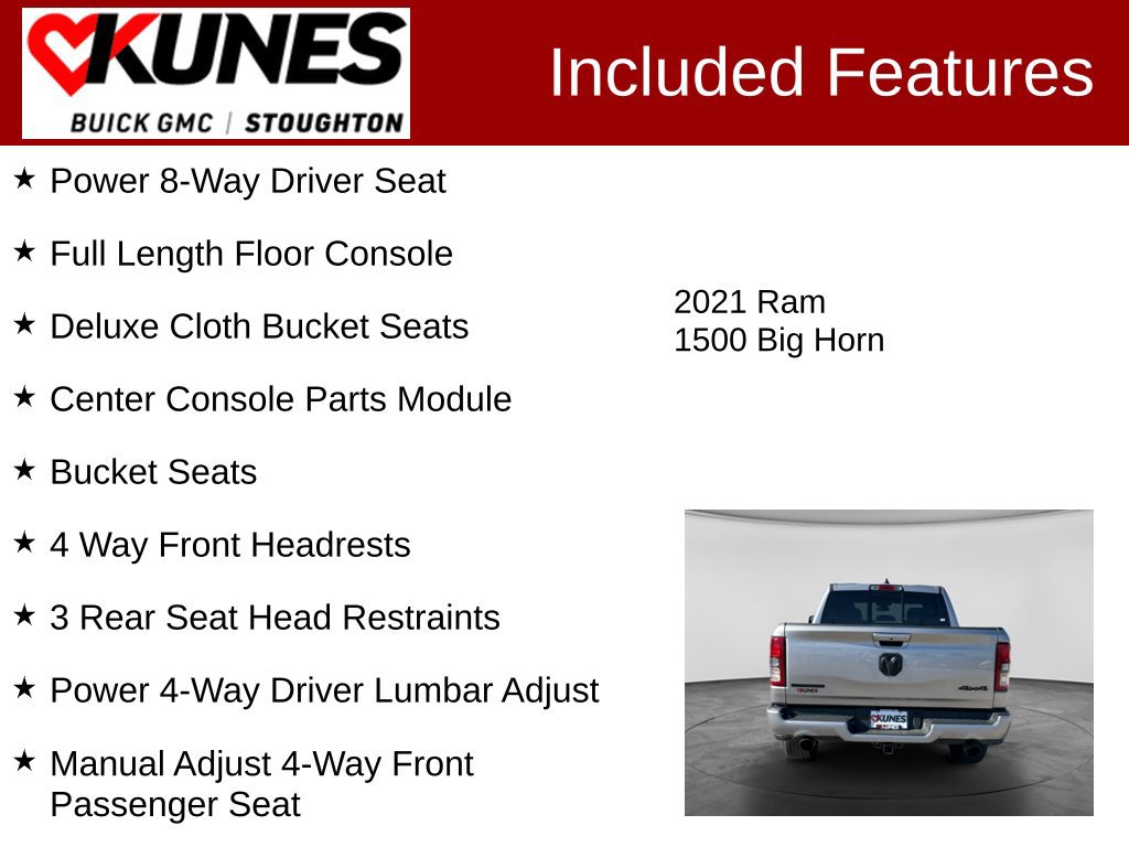 Used 2021 RAM 1500 Big Horn AWD/4WD image 3
