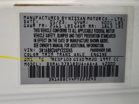 Used 2023 Nissan Sentra SV FWD image 33
