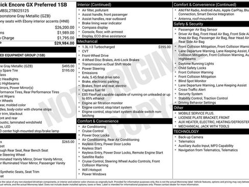 Certified 2026 Buick Encore GX Preferred FWD image 36