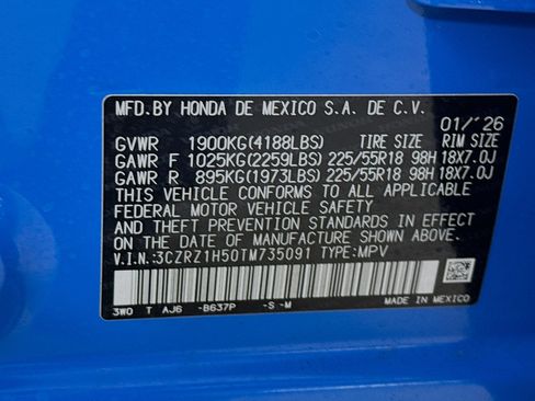 Certified 2026 Honda HR-V Sport image 37