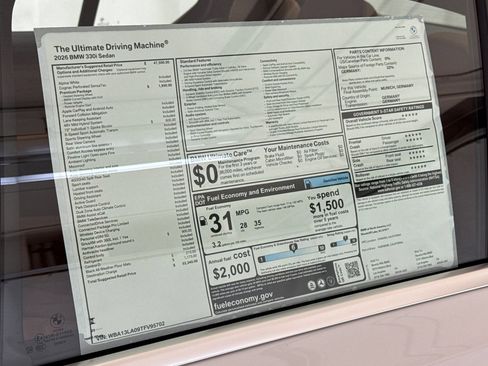 Used 2026 BMW 330i Sedan w/ Premium Package image 29