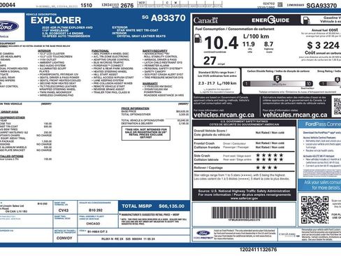 Used 2025 Ford Explorer Platinum w/ LUX Leather Package AWD/4WD image 43