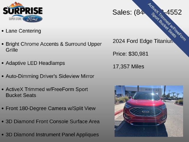 Used 2024 Ford Edge Titanium w/ Titanium Elite Package AWD/4WD image 16