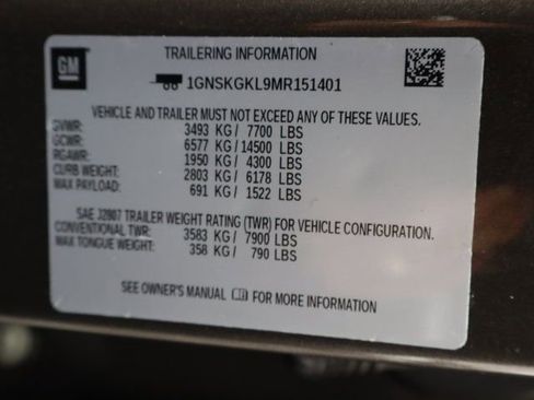 Used 2021 Chevrolet Suburban High Country w/ Premium Package image 48