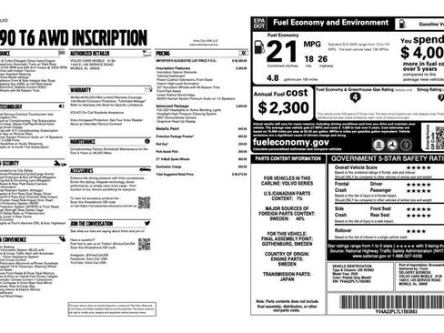 Used 2020 Volvo XC90 T6 Inscription w/ Protection Package Premier image 2