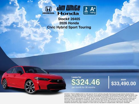 New 2026 Honda Civic Sport Touring image 3