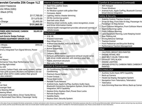 New 2026 Chevrolet Corvette Z06 RWD image 32
