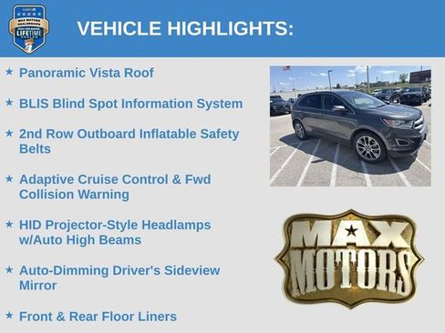 Used 2018 Ford Edge Titanium w/ Equipment Group 302A AWD/4WD image 12