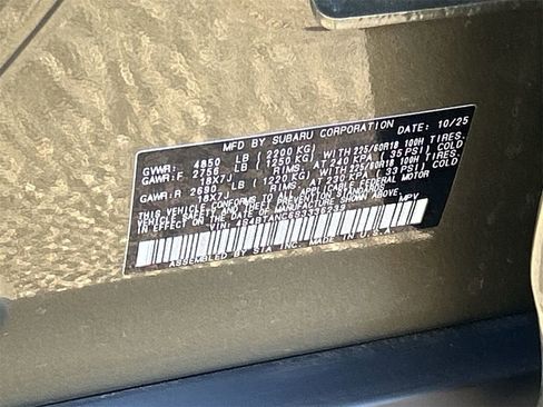 Certified 2025 Subaru Outback Limited image 30