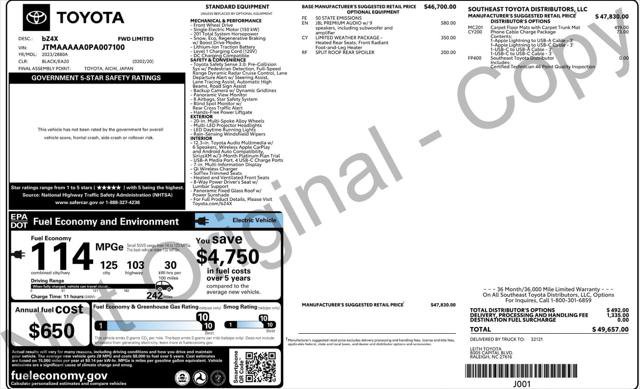 Used 2023 Toyota bZ4X FWD w/ Weather Package image 4