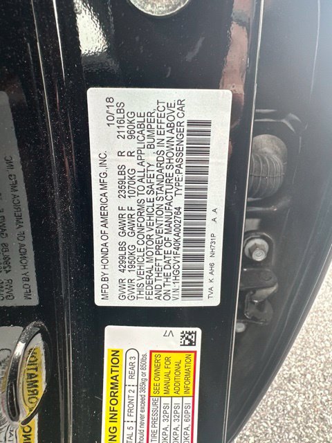 Used 2019 Honda Accord EX image 15