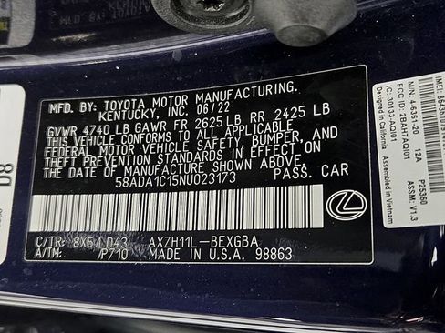 Certified 2022 Lexus ES 300h w/ Premium Package image 31