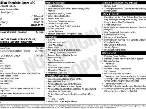 Certified 2025 Cadillac Escalade Sport AWD/4WD image 37