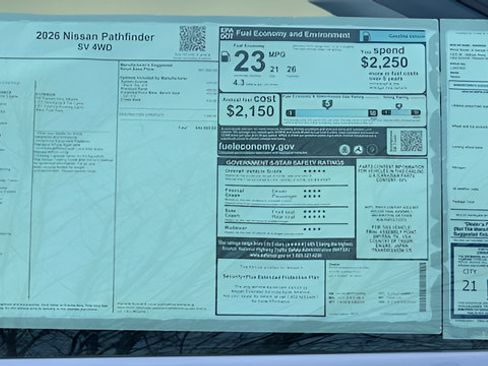Certified 2026 Nissan Pathfinder SV AWD/4WD image 49