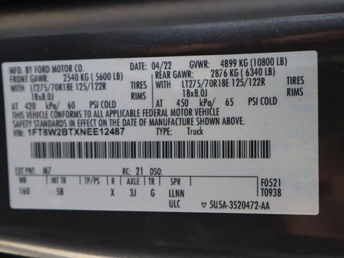 Used 2022 Ford F250 Lariat w/ Lariat Ultimate Package image 68