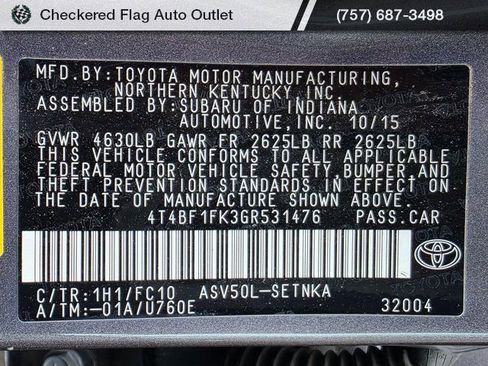 Used 2016 Toyota Camry LE image 21