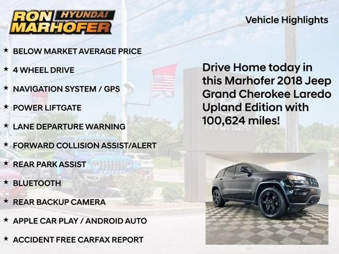 Used 2018 Jeep Grand Cherokee Laredo AWD/4WD image 15