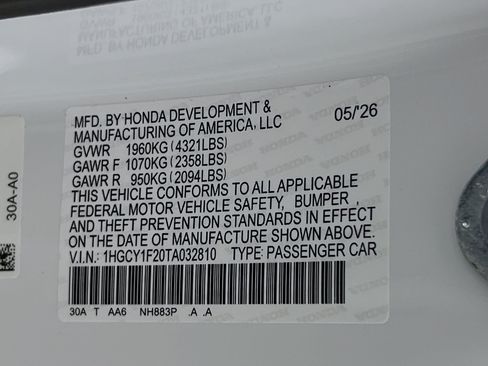 New 2026 Honda Accord LX image 28