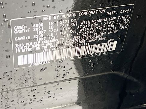 Used 2022 Subaru Ascent Premium w/ Convenience Package image 31