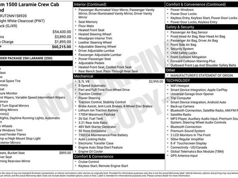 Used 2022 RAM 1500 Laramie AWD/4WD image 42