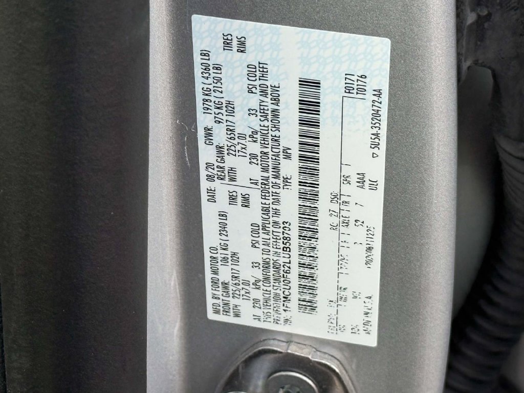 Used 2020 Ford Escape S FWD image 26