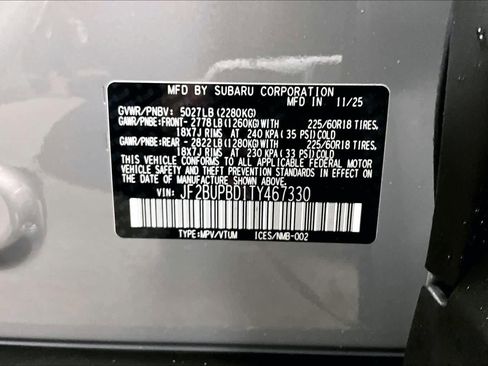 New 2026 Subaru Outback Premium image 19