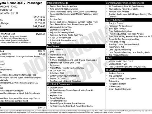 Used 2023 Toyota Sienna XSE w/ XSE Plus Package image 3